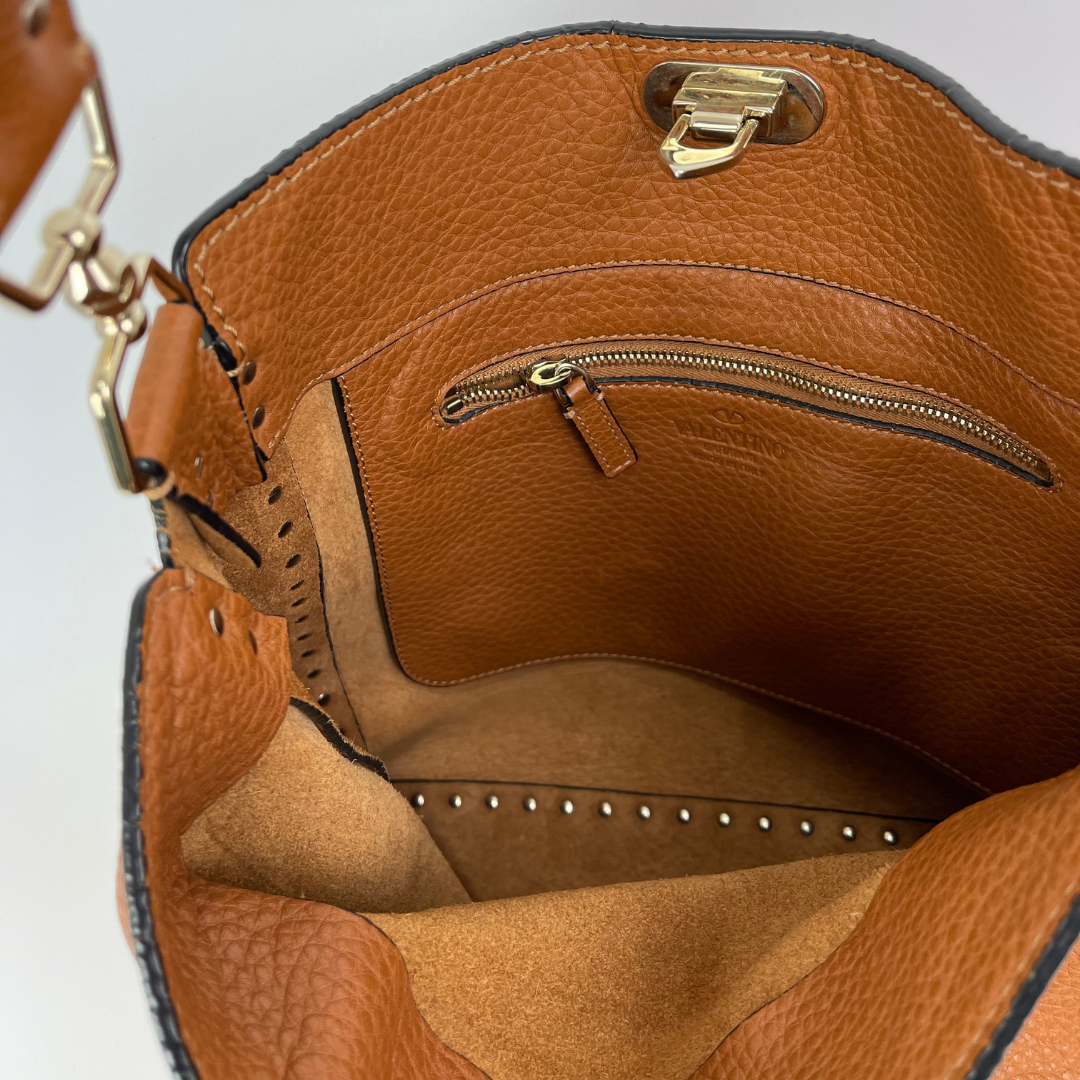 Valentino Rockstud Flip-Lock Crossbody Bag