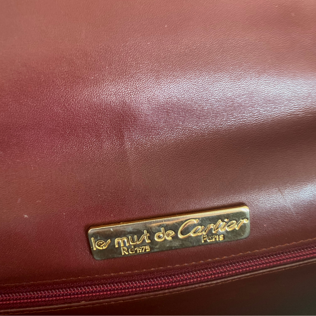 Cartier "Les Must De Cartier" Vintage Clutch Bag
