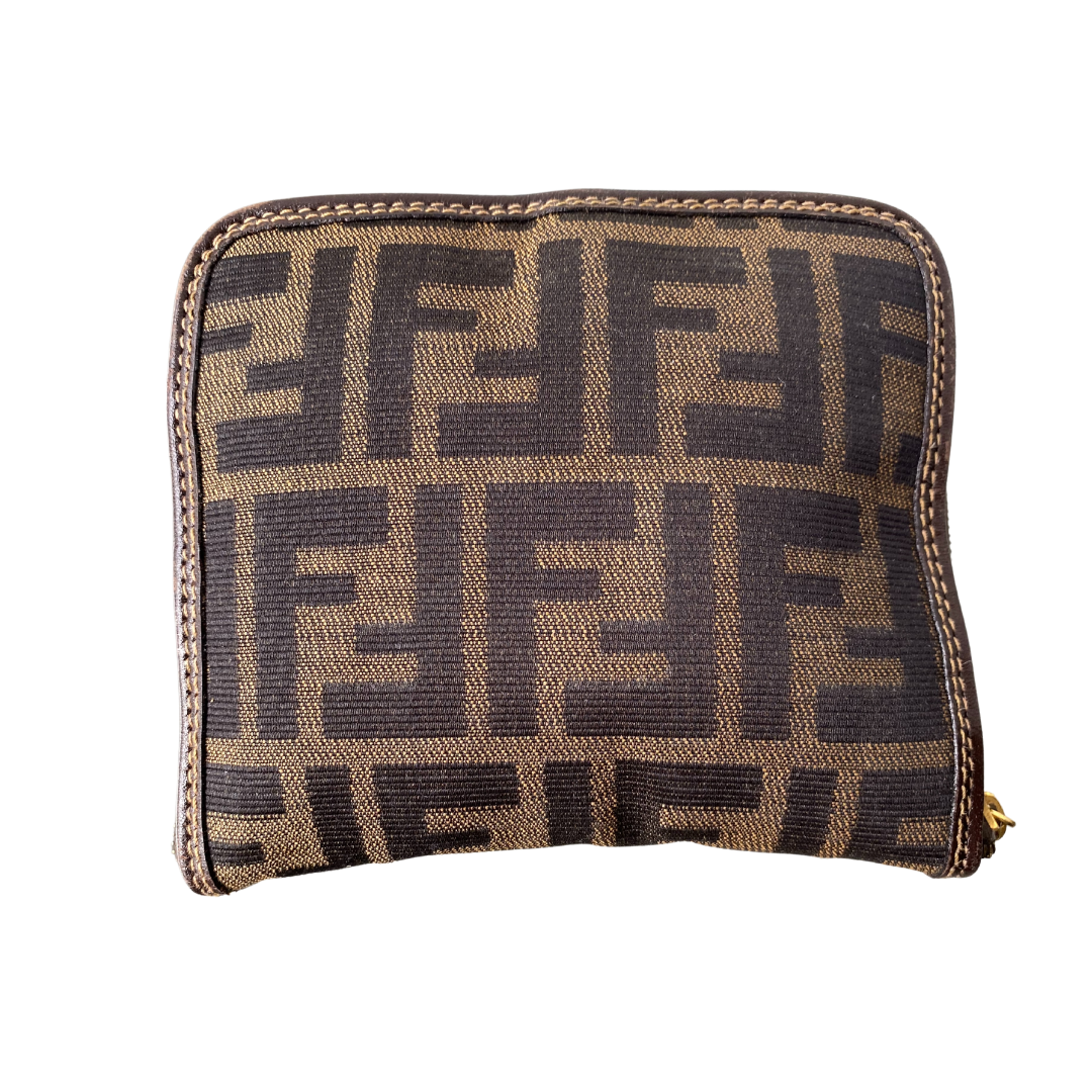 Fendi Vintage Convertible Shopping Tote Zucca Canvas