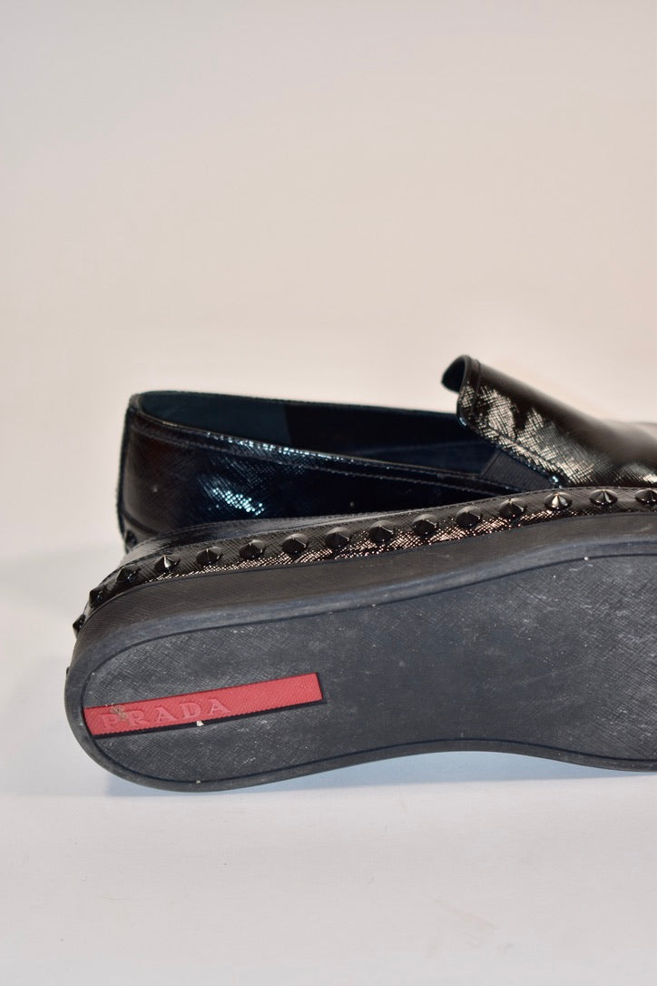 Prada Studded Slip On Sneakers (Size 41)