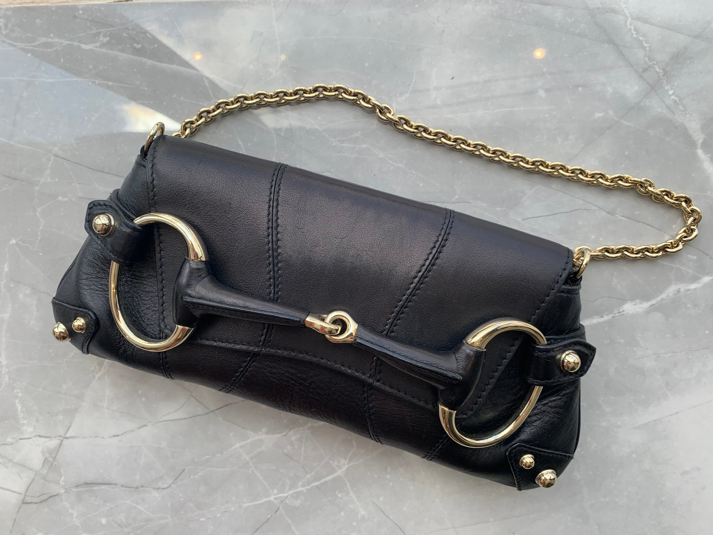 Gucci Horsebit Clutch Chain Bag
