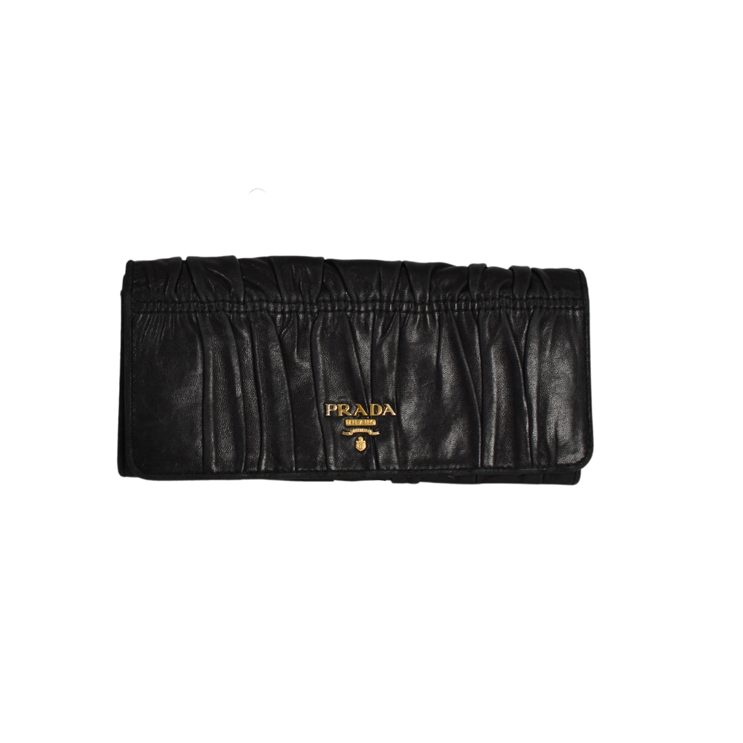 Prada Nappa Leather Gaufre Wallet