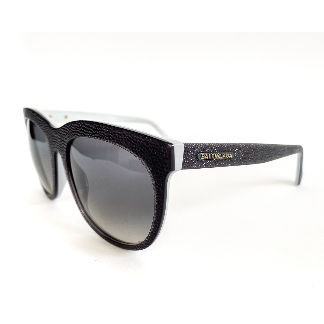 Balenciaga 24 Textured Cat Eye Sunglasses