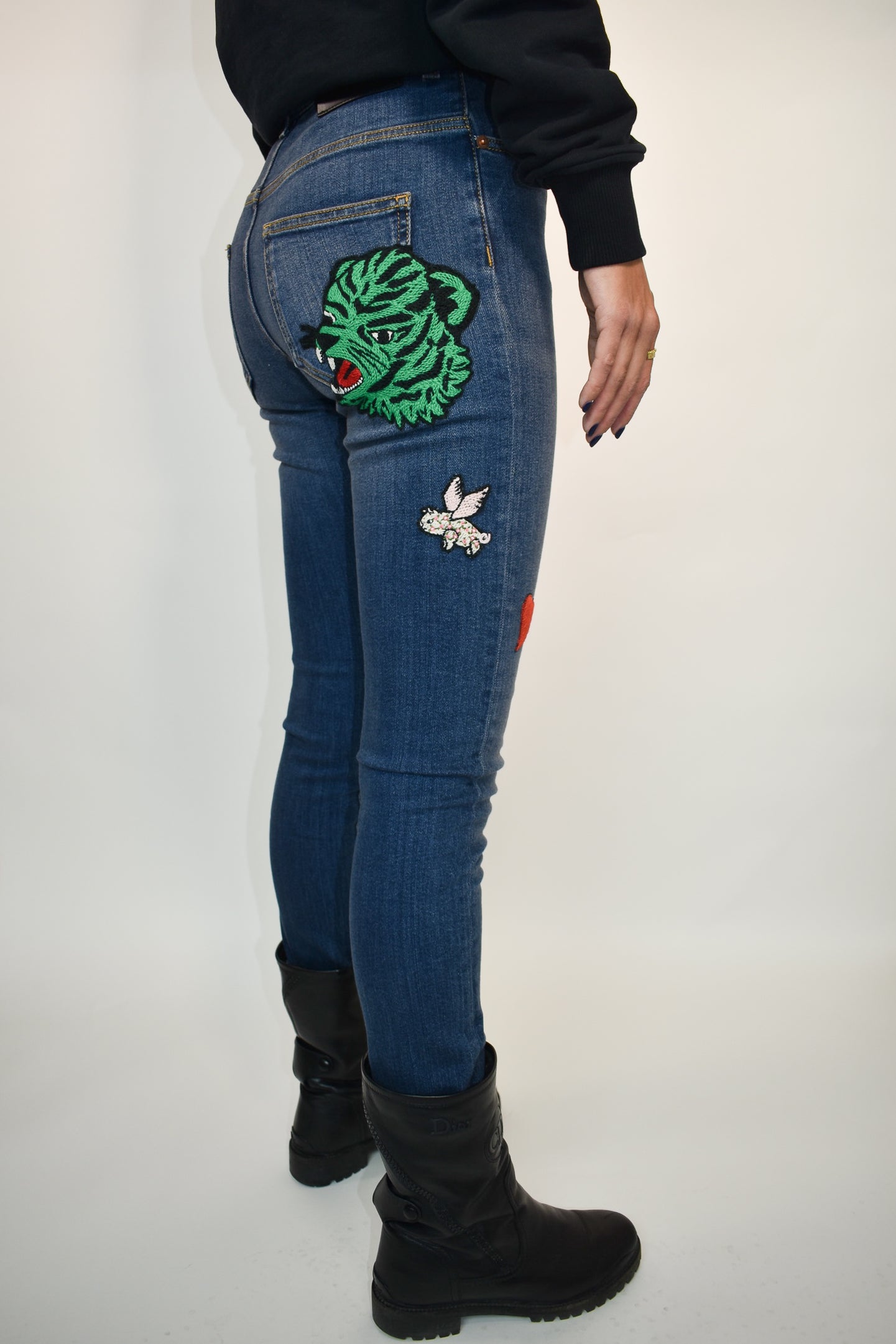 Gucci Mid-Rise Skinny Leg Jeans w/ Tags