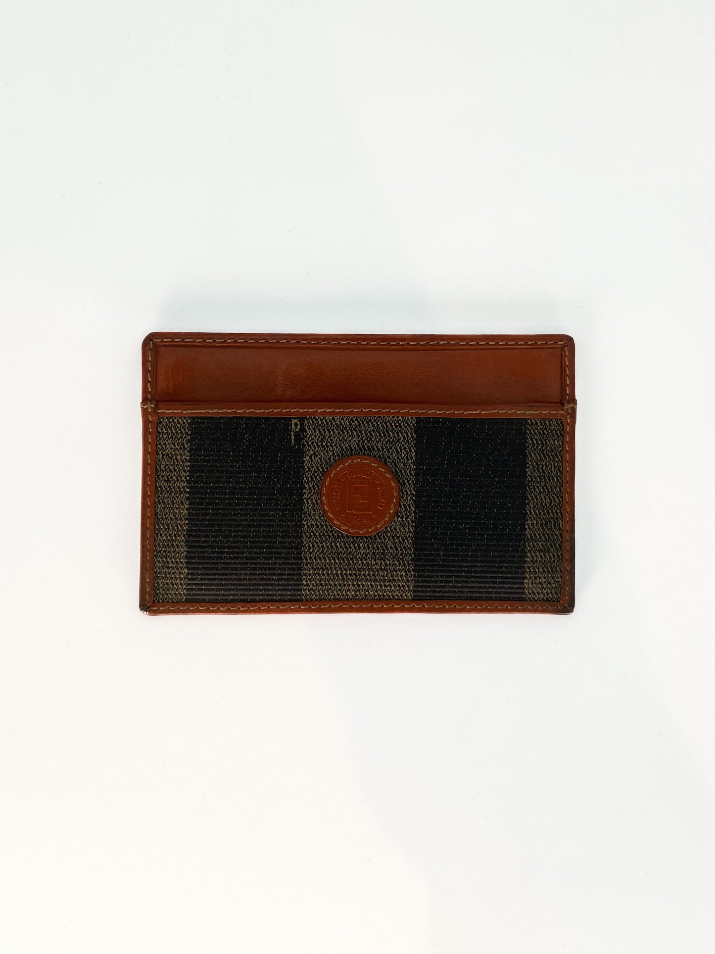 Fendi Vintage Pequin Cardholder