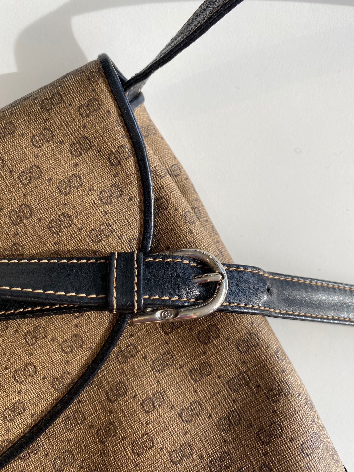 Gucci GG Coated Canvas Vintage Cross-body Bag