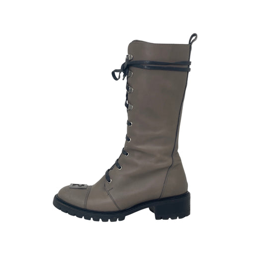 Fendi Leather Combat Boots (Size 37)