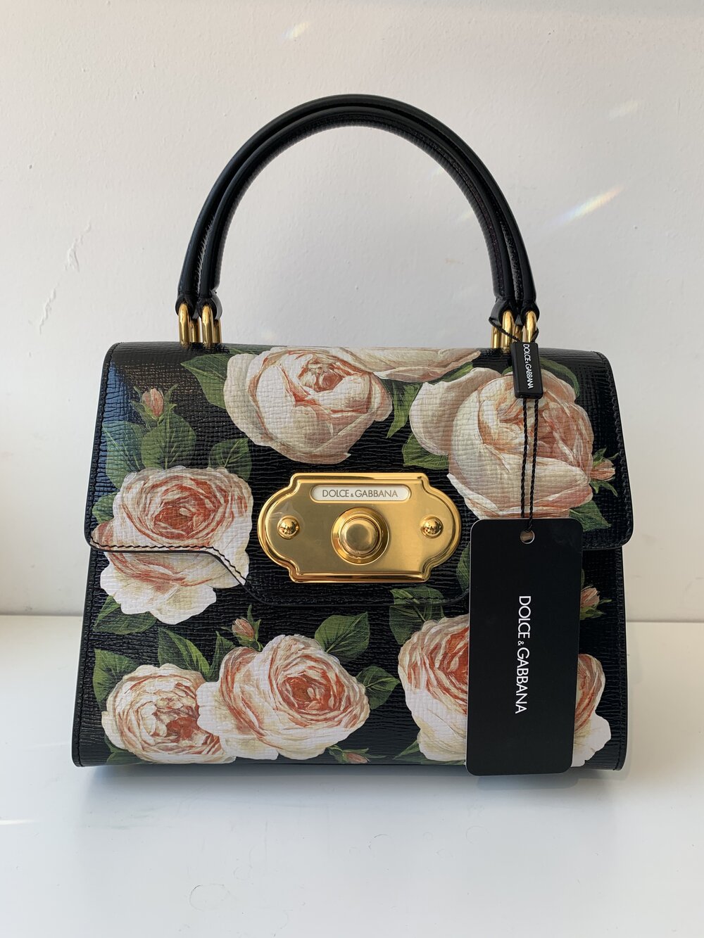 Dolce and Gabbana Welcome Floral Shoulder Bag