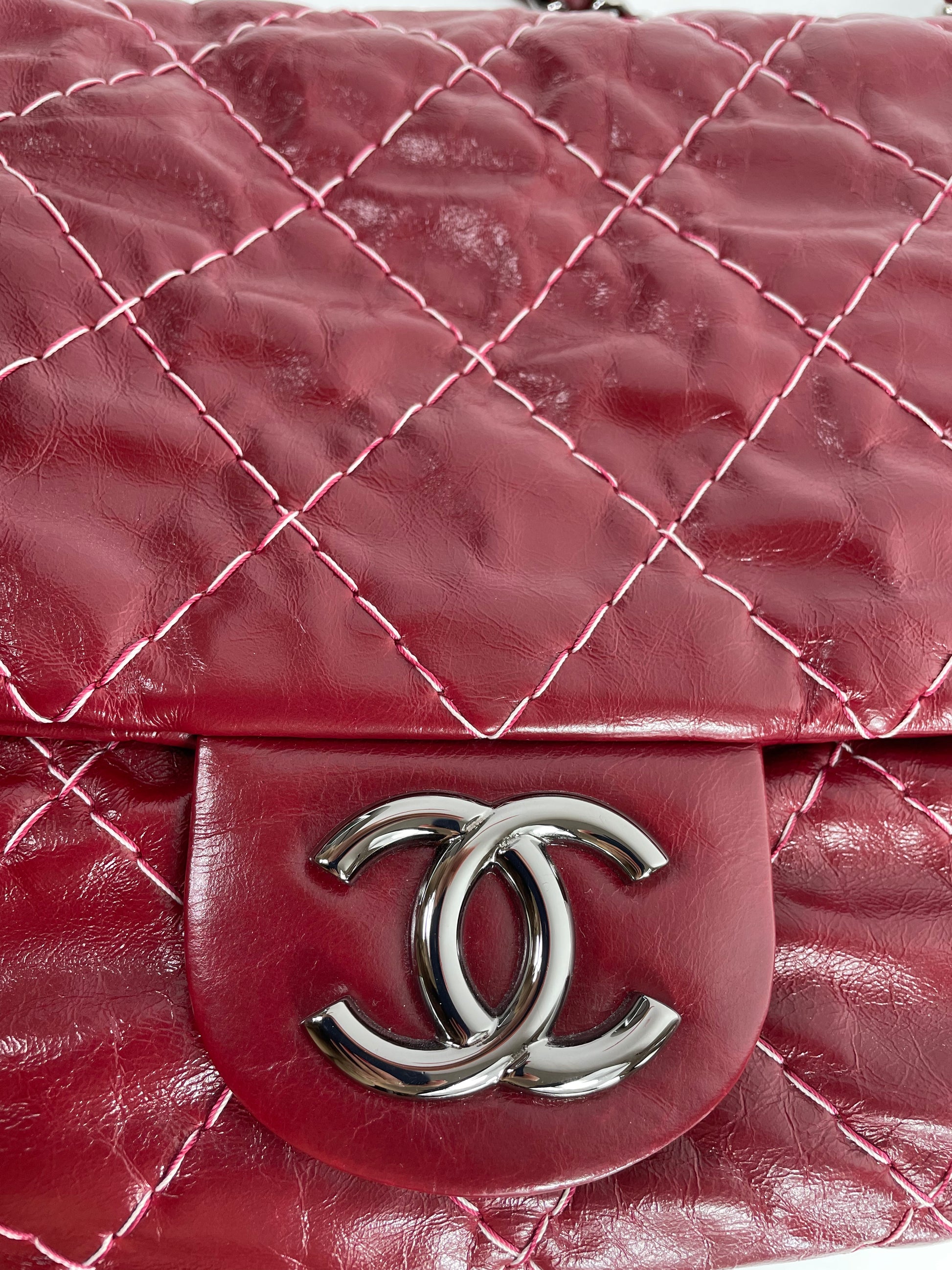 Chanel Double Stitch Glazed Maxi Flap Bag – Designer Exchange Consignment TO