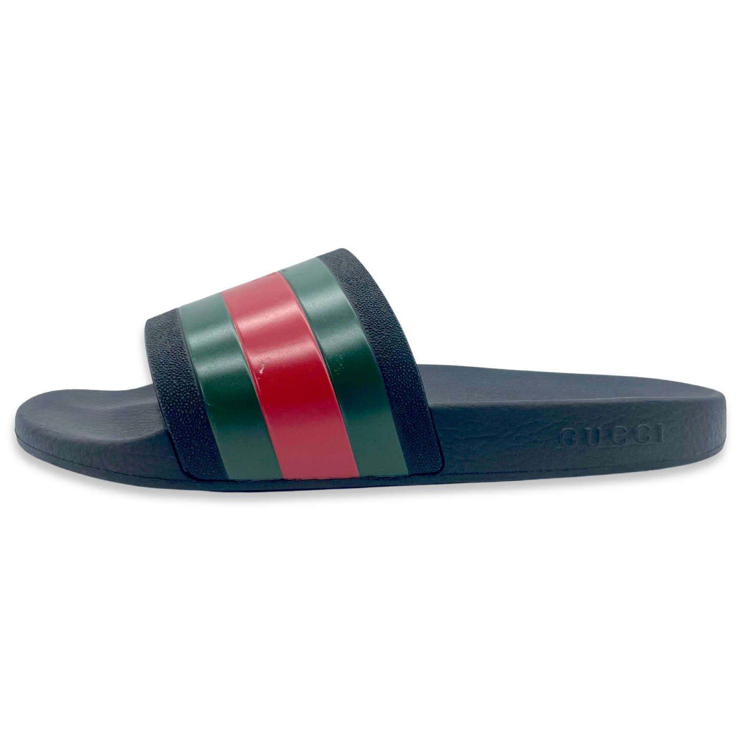 Gucci Black Pursuit Mens Slides Designer Exchange Consignment TO