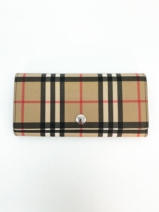 Burberry London Vintage Check Continental Wallet