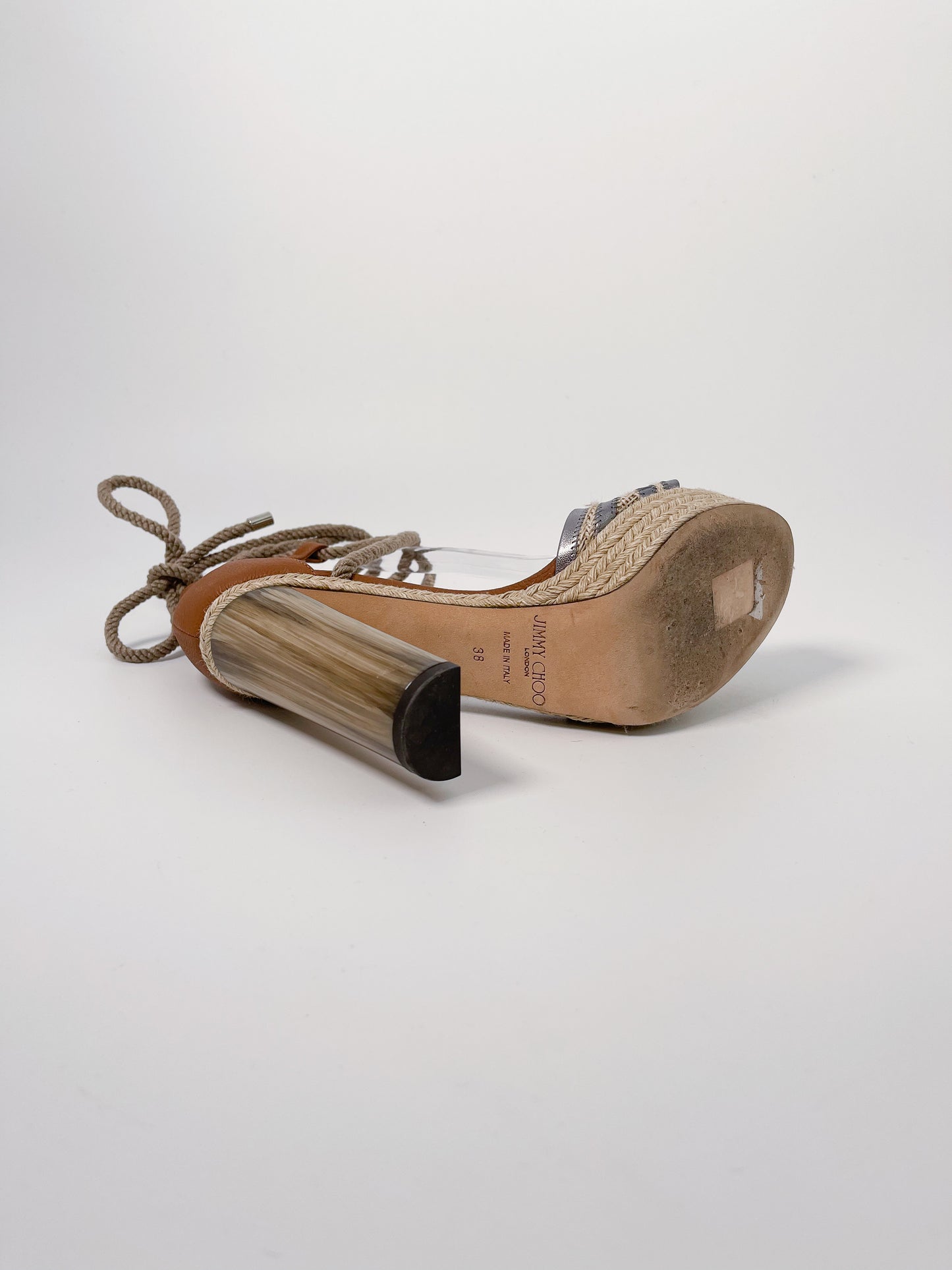 Jimmy Choo Mayje 130mm Platform Sandals (Size 38)