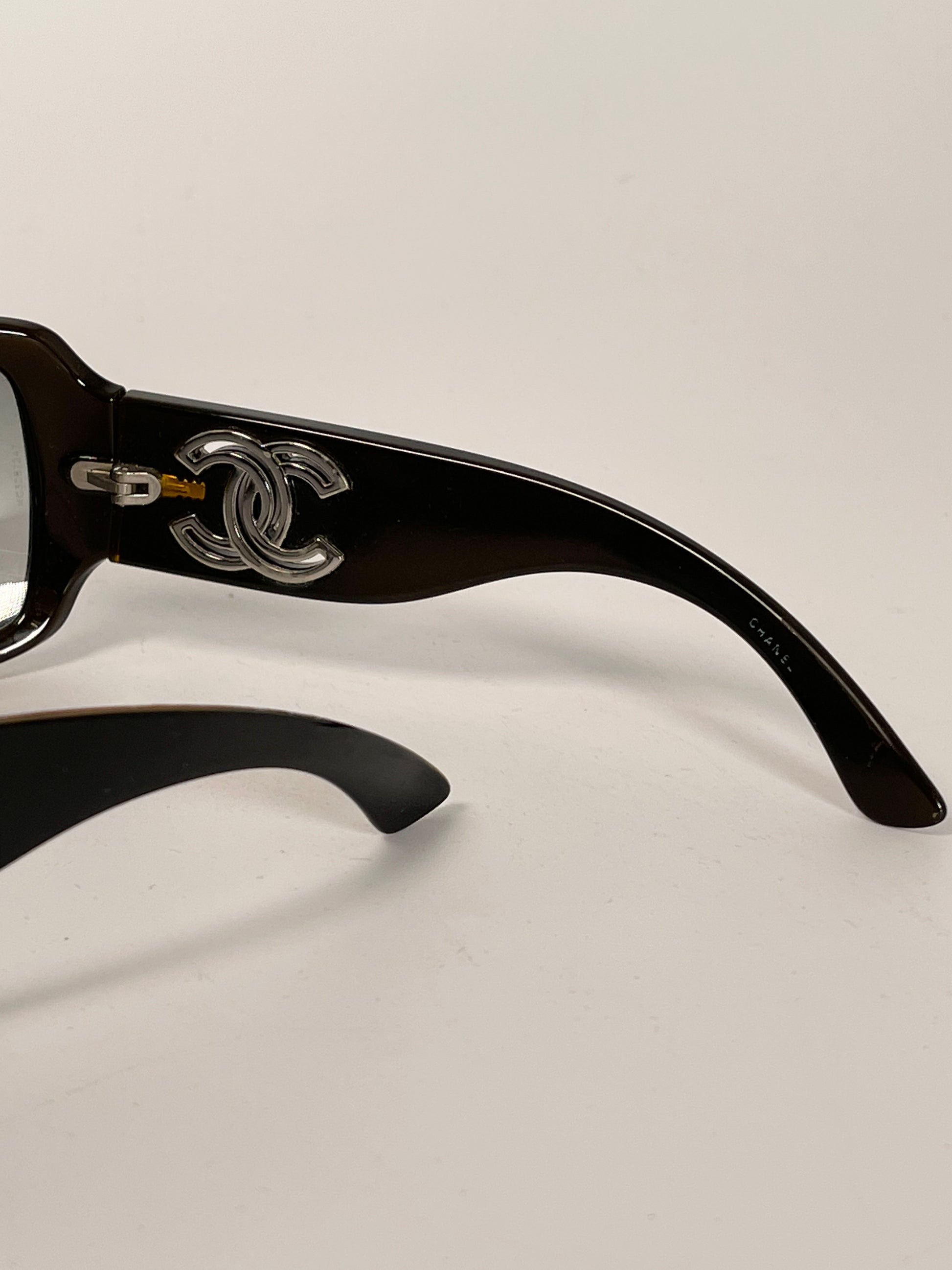 Chanel Interlocking CC Logo Square Sunglasses - Clear Sunglasses,  Accessories - CHA935188