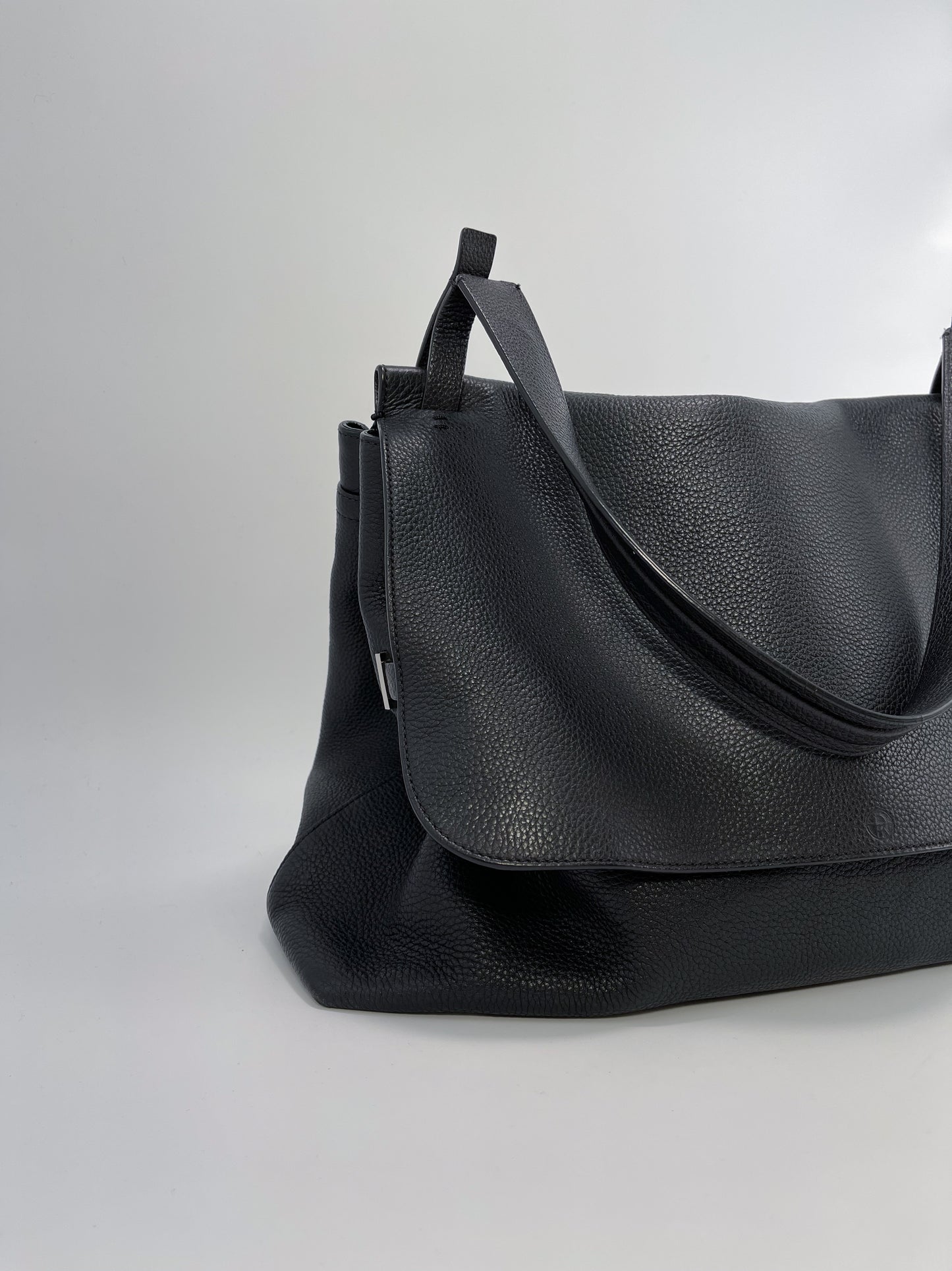 The Row Top Handle 14 Leather Bag