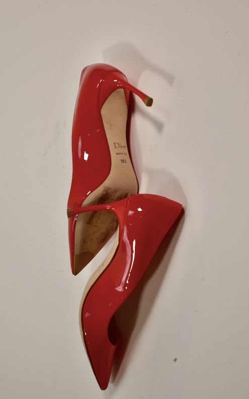 Dior Pointed Toe Patent Pumps (Size 36.5)