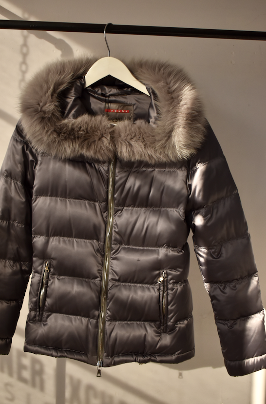 Prada Silver Ski Jacket (Size 42)