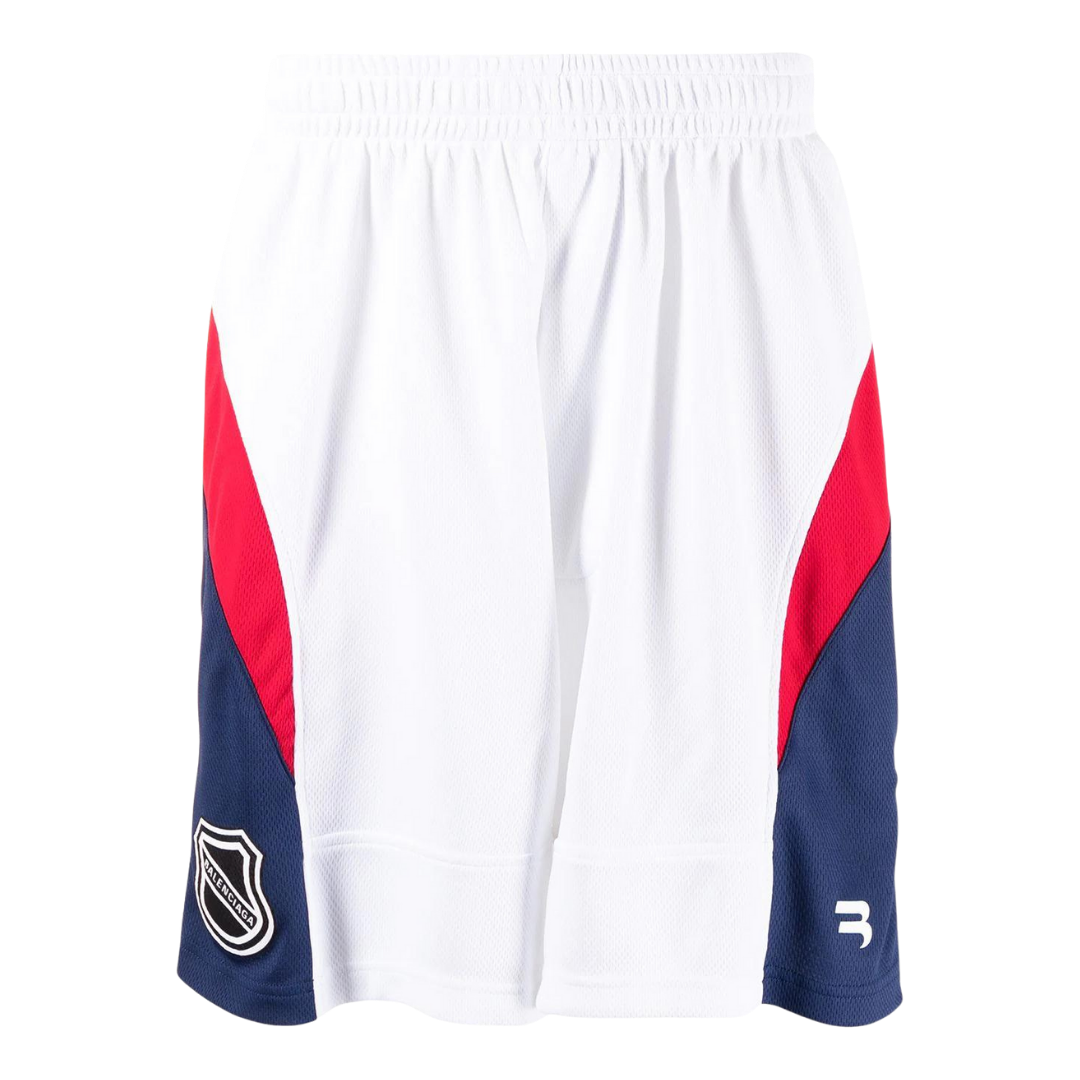 Balenciaga Logo-Patch Hockey Shorts