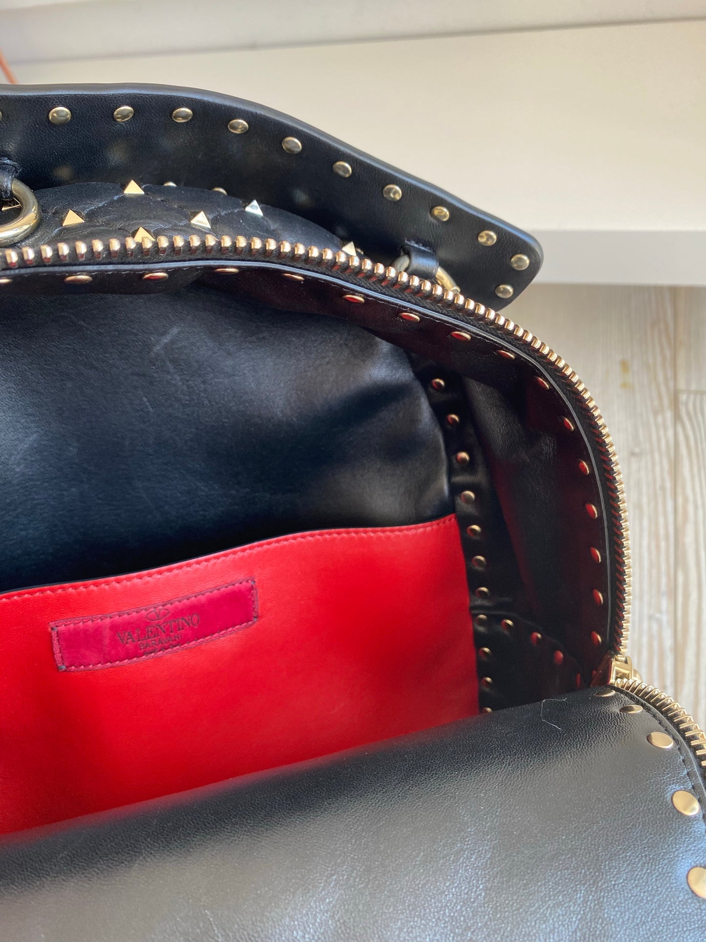 Valentino Garavani Rockstud Spike Backpack Quilted Nappa Leather