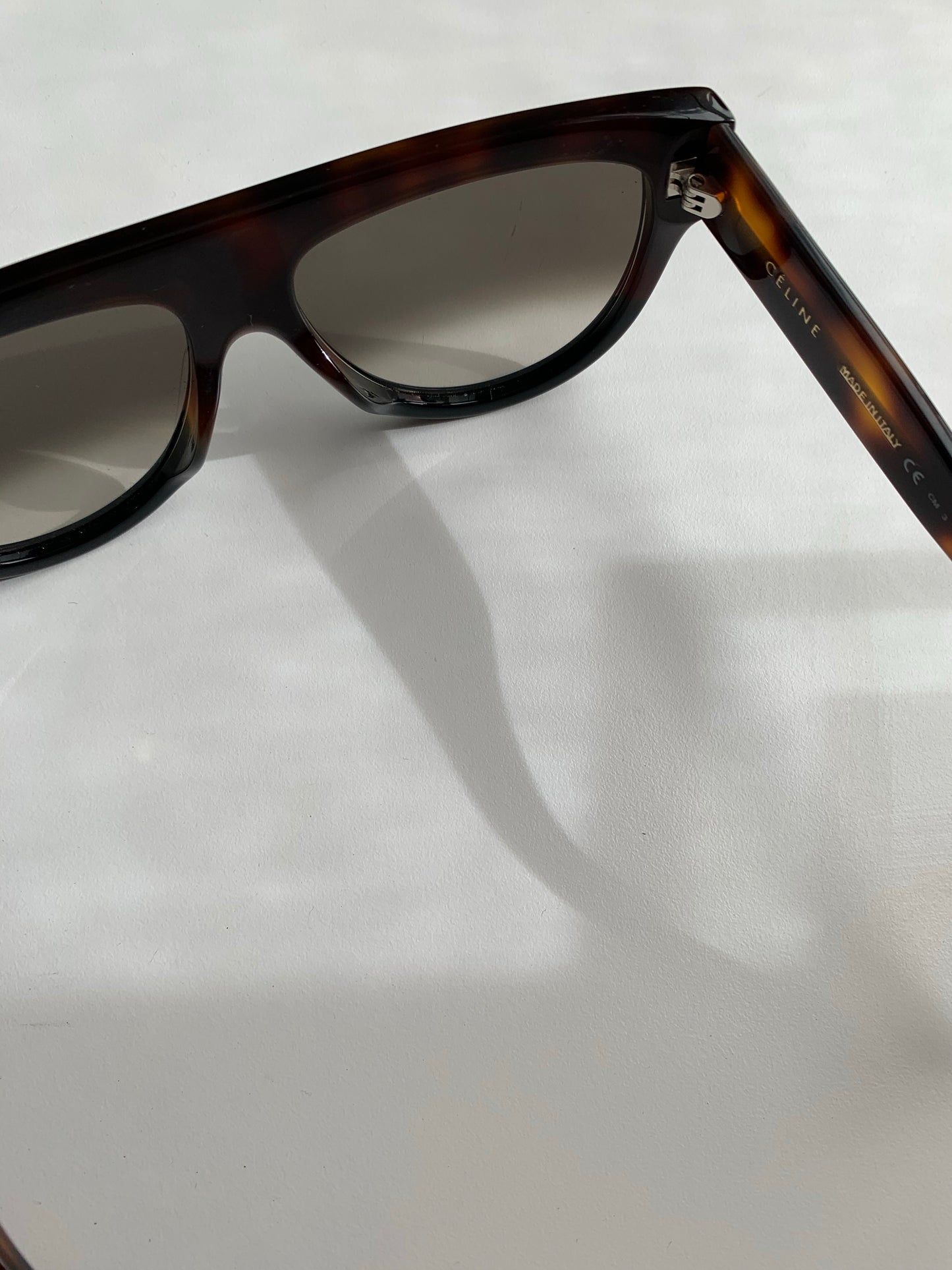 CELINE Flat-top D Frame Sunglasses