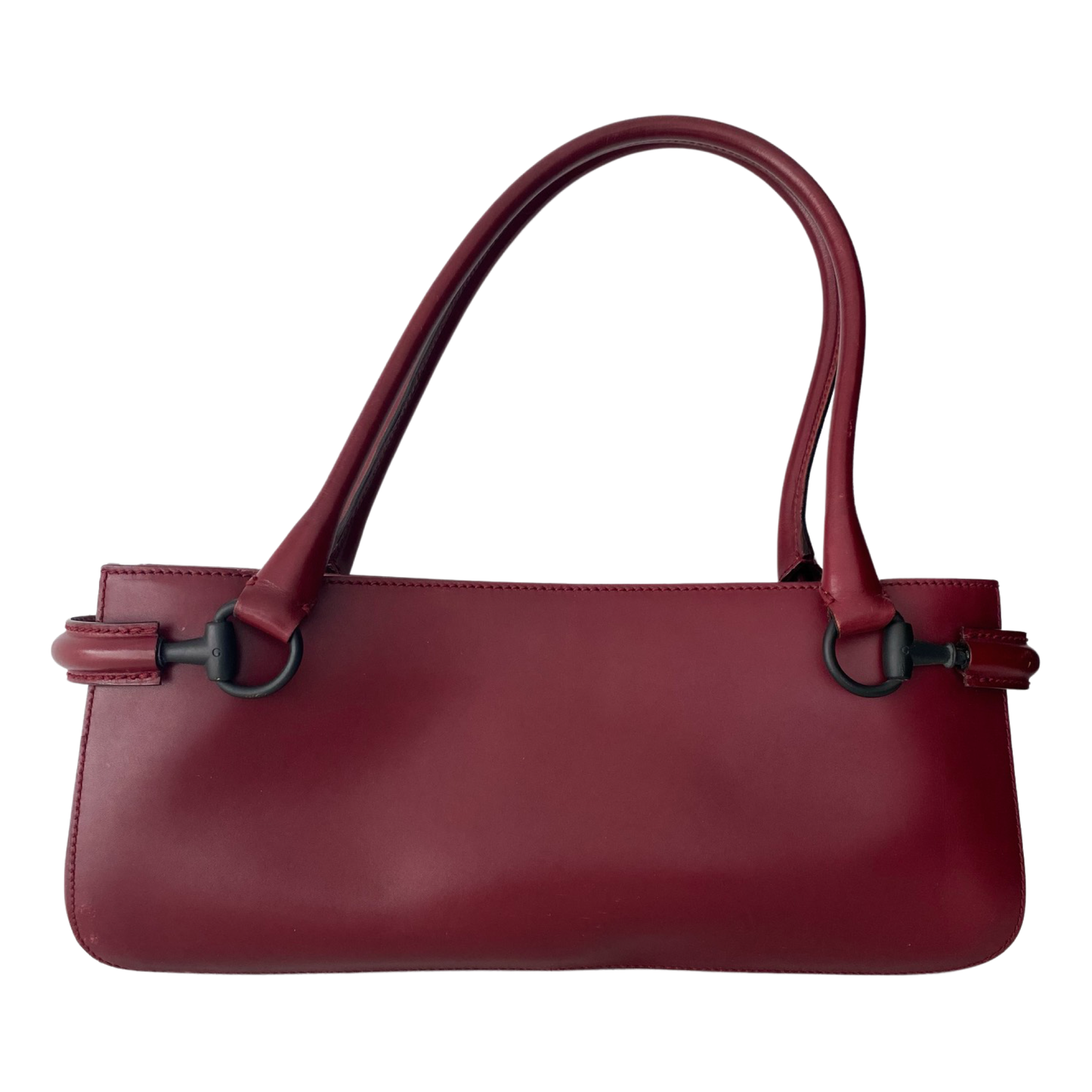 Gucci Vintage Burgundy Leather Shoulder Bag