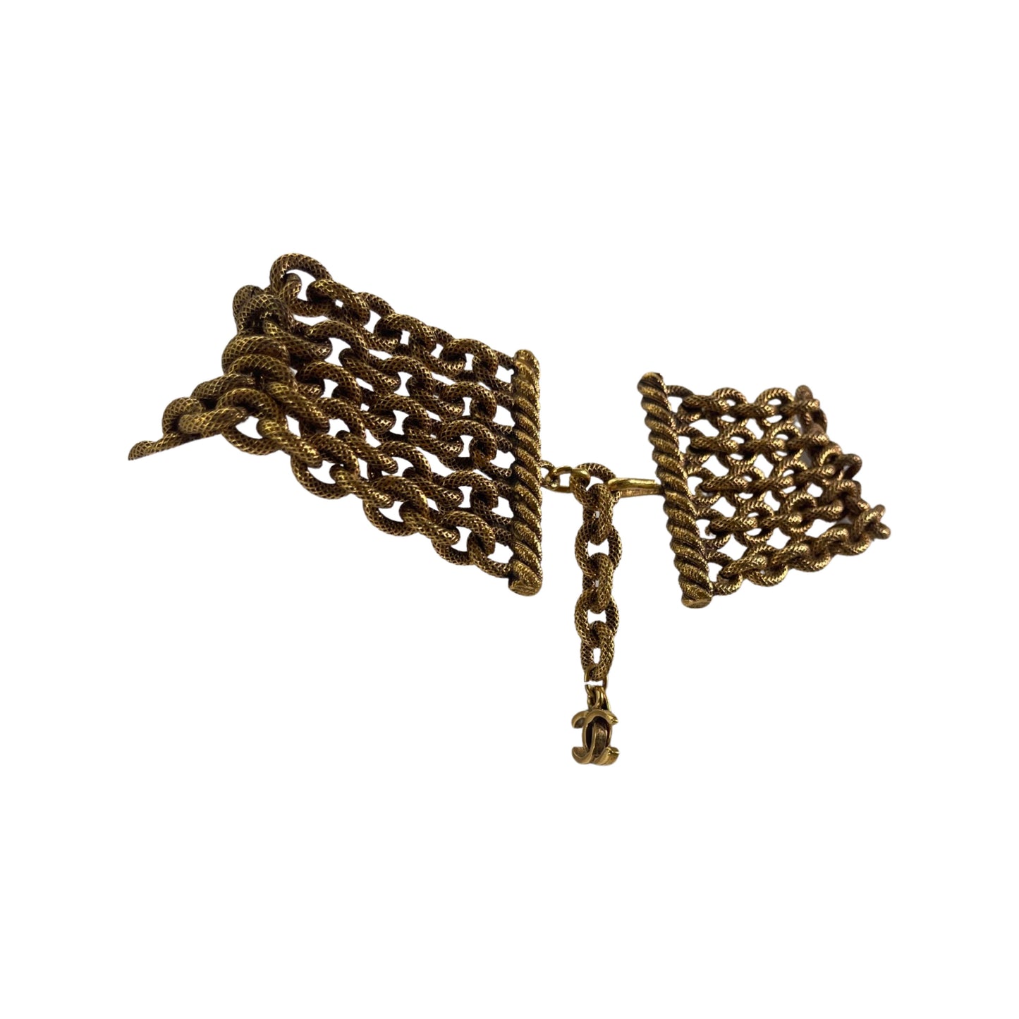 Chanel Vintage Gripoix Gold Byzantine Necklace